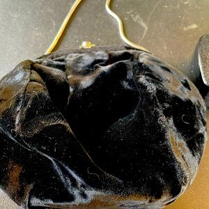 Small velvet evening bag